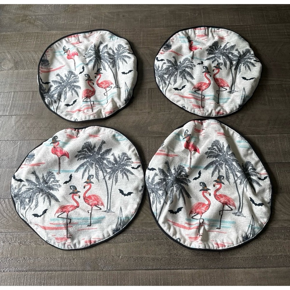 Nicole Miller Flamingo Halloween Placemats Set of 4